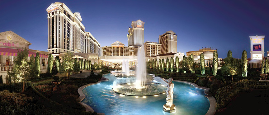 The largest Caesars Entertainment resort to receive a property tax incentive was Caesars Palace, a 6.9 million square foot resort and casino that received LEED Gold equivalency for introducing significant energy savings measures. (Photo courtesy of Caesars Entertainment)